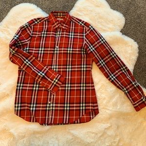 Classic Burberry plaid dress shirt